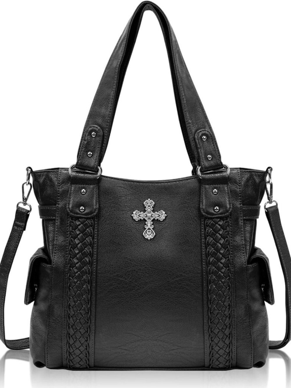 Large Vintage Western Hobo Bag for Women - Adjustable Crossbody Strap, Stylish